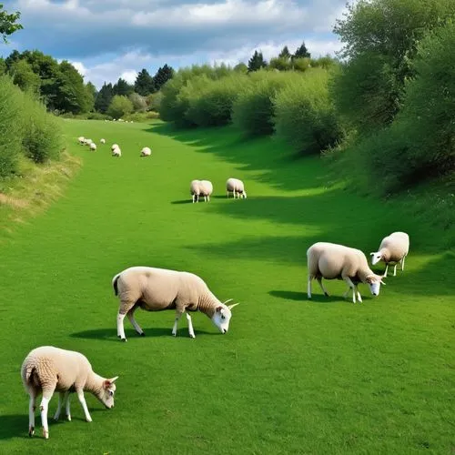 sheepherding,shear sheep,a flock of sheep,rhön sheep,wool sheep,lawnmowers,Photography,General,Realistic