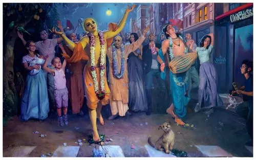 sadhus,hare krishna,ramayana,krishna,ramayana festival,devotees,ramayan,ancient parade,torch-bearer,the festival of colors,vishuddha,dusshera,indian art,seven citizens of the country,religious celebration,golden rain,janmastami,procession,ganges,angel moroni