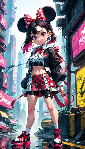 minnie mouse,anime japanese clothing,minnie,rockabella,mickey mouse,harajuku,anime 3d,mickey,mickey mause,two-point-ladybug,micky mouse,disney character,kantai collection sailor,disney,cute cartoon character,world digital painting,shanghai disney,japanese sakura background,sailor,asia girl,Anime,Anime,General