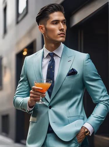 men's suit,wedding suit,navy suit,classic cocktail,formal guy,teal and orange,businessman,black businessman,champagne cocktail,men's wear,men clothes,a black man on a suit,suit,cocktail,turquoise wool,color turquoise,male model,white-collar worker,tailor,aristocrat,Illustration,Japanese style,Japanese Style 21