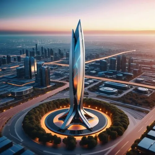 Space age landmark tower made of titanium and surround lights,dubay,tallest hotel dubai,mubadala,dhabi,abu dhabi,futuristic architecture,united arab emirates,dubia,khalidiya,largest hotel in dubai,kho