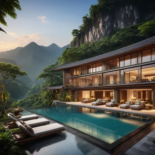 house in mountains,house in the mountains,luxury property,beautiful home,tigers nest,luxury home,luxury real estate,asian architecture,tropical house,vietnam,holiday villa,infinity swimming pool,roof landscape,luxury home interior,luxury hotel,southeast asia,modern house,vietnam's,home landscape,private house,Photography,General,Natural