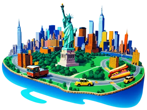 usa landmarks,liberty enlightening the world,statue of liberty,the statue of liberty,3d background,background vector,new york skyline,cartoon video game background,nyclu,megapolis,landamerica,lady liberty,new york taxi,new york,big apple,3d rendering,newyork,lego background,liberty statue,fantasy city,Conceptual Art,Fantasy,Fantasy 04