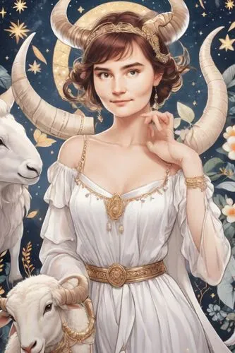 capricorn,horoscope taurus,the zodiac sign taurus,taurus,ovis gmelini aries,goatflower,shepherdesses,shepherdess,zodiac sign libra,good shepherd,blanca,zodiac sign gemini,aries,the sheep,hypatia,baa,the good shepherd,wild sheep,frigga,zodiac sign leo,Digital Art,Sticker