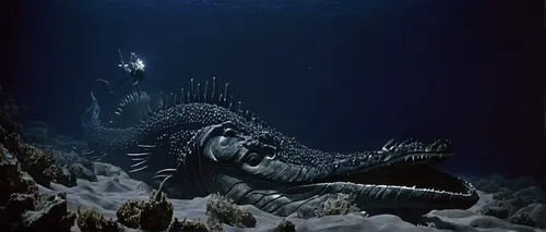 marine reptile,marine iguana,deep sea nautilus,red crinoid,god of the sea,sea life underwater,salt water crocodile,lionfish,marine life,deep sea,lion fish,marine animal,saltwater crocodile,underwater world,sea monsters,sea raven,sea-horse,undersea,sea animal,coral guardian,Photography,Black and white photography,Black and White Photography 10