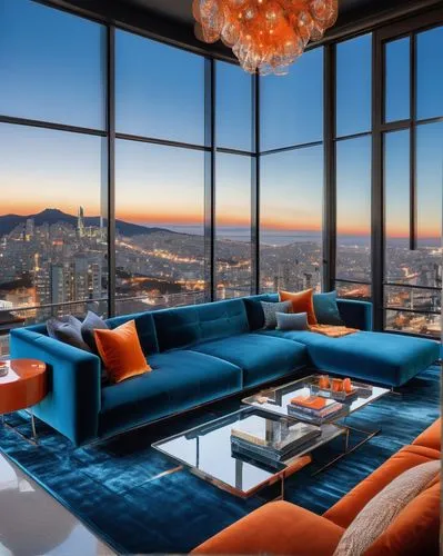 penthouses,apartment lounge,sky apartment,modern living room,skyloft,living room,livingroom,skydeck,luxury suite,modern decor,contemporary decor,interior modern design,luxury home interior,skybar,mid century modern,luxury real estate,chaise lounge,andaz,luxury property,great room,Illustration,Japanese style,Japanese Style 14