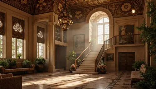 entrance hall,louvre,hallway,louvre museum,foyer,enfilade,lobby,hermitage,ornate room,versailles,europe palace,glyptotek,staircase,cochere,vatican museum,neoclassical,sapienza,hotel lobby,kunsthistorisches museum,corridor