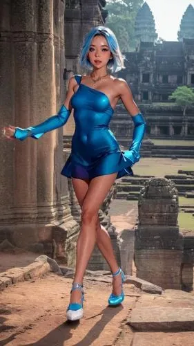 angkor wat temples,candi rara jonggrang,blue enchantress,angkor,asian costume,cambodia,siem reap,plus-size model,teal blue asia,kandyan dance,majorette (dancer),miss vietnam,ethnic dancer,girl in a historic way,bodypainting,ramayana,prambanan,candi prambanan,pi mai,artemis temple