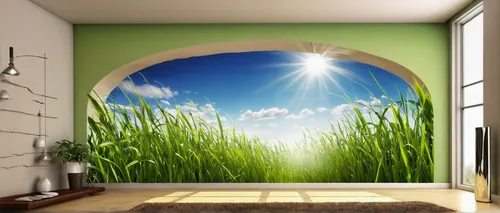 3D Lake sun grass 2636 Wall Paper Wall Print Decal Wall Indoor Murals Wall US,nursery decoration,wall sticker,wall decoration,sunburst background,background vector,window film,wall decor,slide canvas,