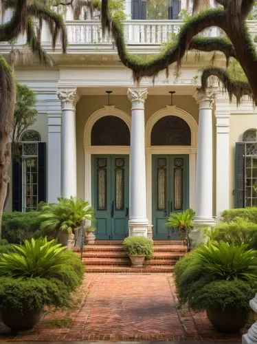 bellingrath gardens,telfair,brookgreen gardens,front porch,dillington house,natchez,italianate,henry g marquand house,longwood,portico,house with caryatids,reynolda,colonnades,plantations,lowcountry,naples botanical garden,tulane,brenau,charleston,bodie island,Art,Classical Oil Painting,Classical Oil Painting 29