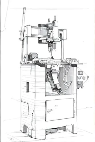 radial arm saw,band saw,milling machine,bandsaw,straw press,frame drawing,camera illustration,lathe,drill presses,perforator,sheet drawing,apparatus,sewing machine,reciprocating saw,metal lathe,miter saw,brake mechanism,separator,double head microscope,barograph