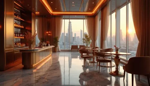 penthouses,3d rendering,breakfast room,sky apartment,dining room,sathorn,rotana,render,intercontinental,3d render,skyloft,habtoor,livingroom,3d rendered,luxury hotel,new york restaurant,tallest hotel dubai,glass wall,apartment lounge,clubroom,Photography,General,Realistic