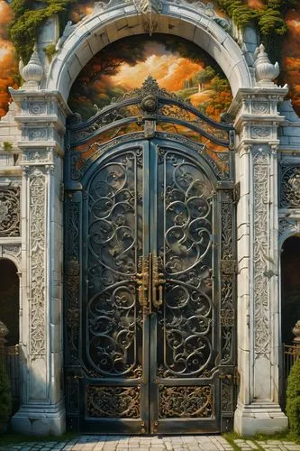 portal,iron door,the door,church door,door,metallic door,garden door,doors,old door,steel door,main door,wooden door,doorway,gate,front door,wood gate,open door,iron gate,victory gate,home door,Photography,General,Fantasy