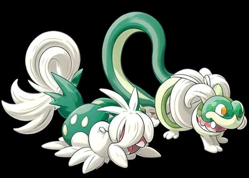 wriggle,doubletail,venditte,hybridon,colotti,luigia,snively,slipup,ludot,viridian,tangela,emerald lizard,seel,haku,virions,yucelen,fenice,miomantis,cereus,aereon