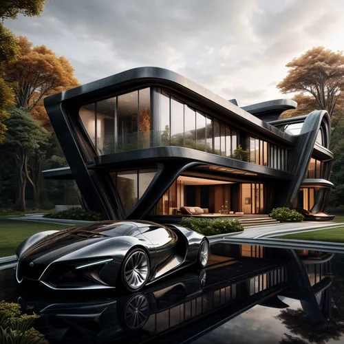 futuristic architecture,luxury property,luxury home,modern architecture,luxury real estate,futuristic landscape,modern house,futuristic car,maybach 57,mclaren automotive,maybach 62,dunes house,futuris