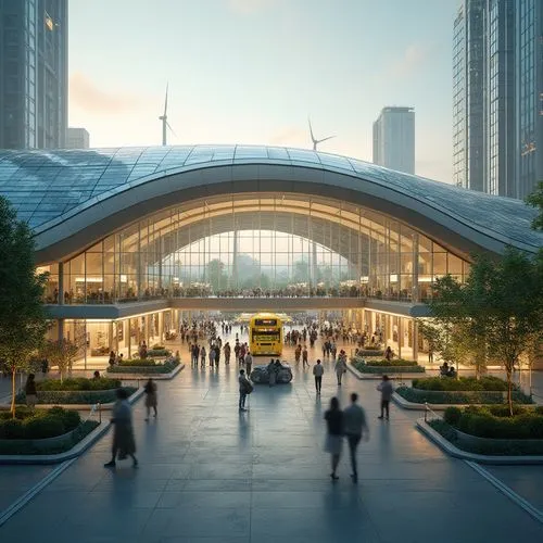 esteqlal,suvarnabhumi,the dubai mall entrance,wintergarden,tianjin,shenzen,etfe,trainshed,abdali,difc,megaproject,transbay,osaka station,central station,hongdan center,pudong,safdie,zeil,shenzhen,high-speed rail,Photography,General,Realistic