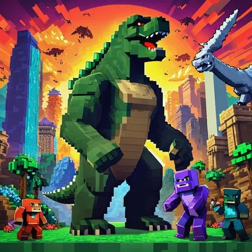 lego background,kaijuka,dinos,ladinos,superblocks,dinosaurs,trexlertown,godzilla,heroica,zilla,dino,upazilla,voxel,dinosauria,cartoon video game background,constructicons,pixel art,game illustration,terrax,lego,Unique,Pixel,Pixel 03