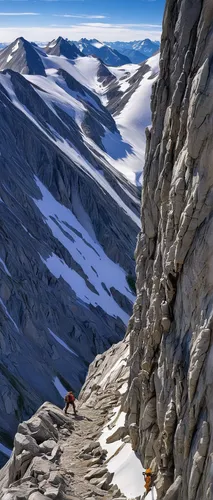 This image shows the descent route used on The Devils Thumb to avoid encountering a potential grizzly bear.,alpine climbing,alpine crossing,ski mountaineering,alpine route,mountaineer,mountaineering,v