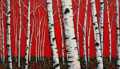 birch forest,birch trees,red tree,birch tree,birch,canoe birch,sweet birch,birch tree illustration,birch alley,birch tree background,forest landscape,spruce forest,american aspen,river birch,red pine,aspen,landscape red,forest fire,birch bark,forest background,Art,Artistic Painting,Artistic Painting 01