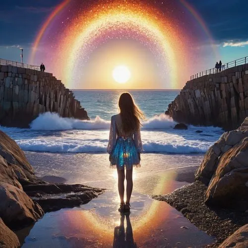 photo manipulation,photomanipulation,sun,inner light,fantasy picture,conchoidal,portals,the pillar of light,envision,enlightenment,celestial phenomenon,guiding light,sun moon,earth chakra,celestial,interdimensional,the endless sea,aura,photoshop manipulation,chakras,Photography,General,Realistic