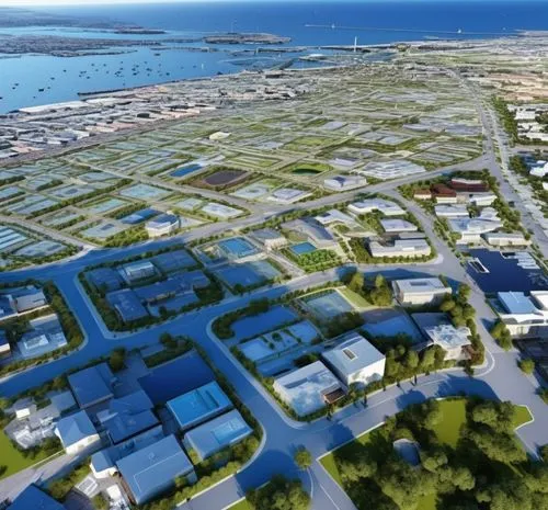 turn 2d image into 3d.,aerial view of the construction site of a project,feodosiya,europan,cyberport,mipim,koombana,aerotropolis,Photography,General,Realistic