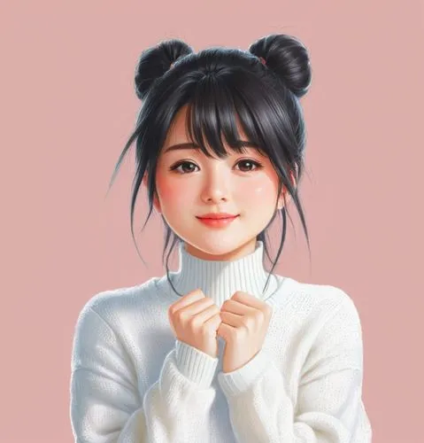 huayi,mei,digital painting,kawaii panda emoji,yobi,kawaii panda,Illustration,Japanese style,Japanese Style 17