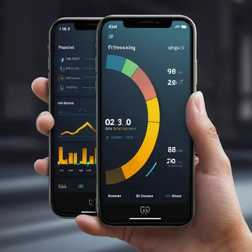 Develop a user-friendly mobile app interface for a fitness tracking app.,smart home,corona app,fitness tracker,home automation,smarthome,glucose meter,fitness band,heart rate monitor,the app on phone,