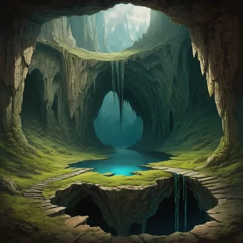 cave on the water,cavern,blue cave,the blue caves,blue caves,cave,caves,alfheim,caverns,cartoon video game background,cavernosa,cave tour,sinkhole,sea caves,ice cave,subterranean,gruta,beneath,mountain spring,cavernosum,Illustration,Paper based,Paper Based 18