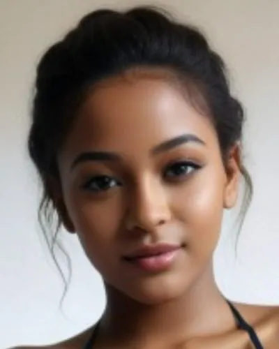 a girl is posing for the camera while wearing a black bikini,marshallese,ethiopian girl,thahane,eritrean,pragathi,indian girl