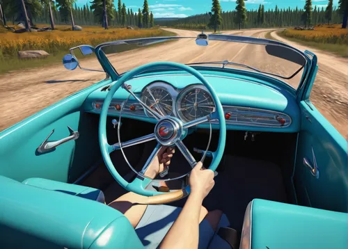 behind the wheel,steering,topdown,steering wheel,windshield,sunbeam tiger,cruising,motoring,racing wheel,alpine drive,driving car,nash metropolitan,daimler sp250,driving a car,delage d8-120,convertible,drive,sunbeam alpine,game car,open road,Illustration,Retro,Retro 12