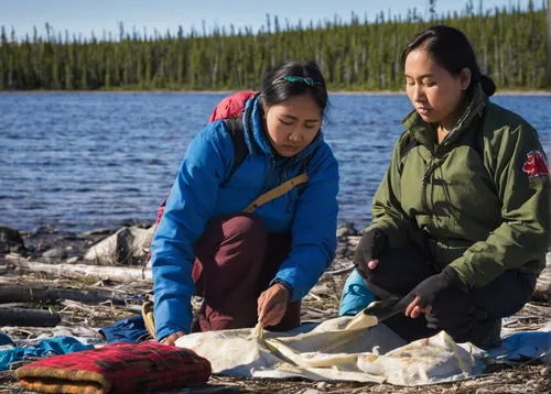 yukon river,arctic char,tanana river,marine scientists,bannock,yukon territory,fishing classes,yellowknife,sarplaninac,wildlife biologist,shrimp survey,tamaskan dog,seal hunting,maligne river,khuushuur,stockfish,baffin island,cable programming in the northwest part,carcross,indigenous culture,Illustration,Black and White,Black and White 14