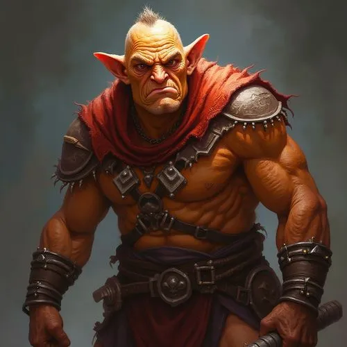 grimgor,duergar,orc,half orc,barbarian,male elf