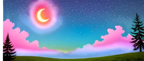 moon and star background,crescent moon,starclan,unicorn background,crayon background,dusk background,landscape background,aurorae,night sky,northen lights,crescent,twilights,auroras,nature background,moon and star,art background,twiliight,hanging moon,purple landscape,aurora colors,Art,Classical Oil Painting,Classical Oil Painting 14