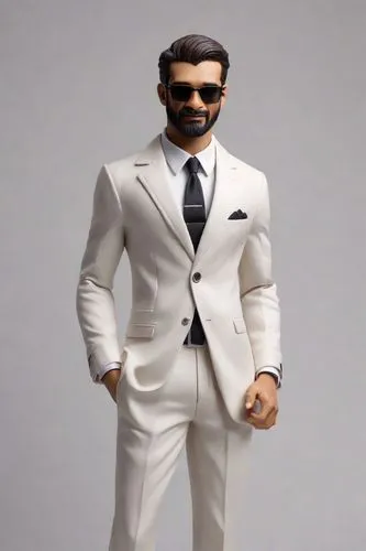 (Clay Style:1.5),the action figure is wearing a suit and a tie,actionfigure,action figure,3d man,lapo,vadra,3d figure,businessman,superspy,spy,game figure,commissario,poseable,plissken,black businessm