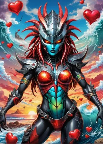 symetra,valentines day background,valentine background,queen of hearts,heart background,valentine calendar,blue heart,diamond-heart,fantasy woman,heart chakra,colorful heart,painted hearts,female warrior,warrior woman,lacerta,aquarius,cg artwork,heart energy,throughout the game of love,merfolk,Conceptual Art,Graffiti Art,Graffiti Art 09