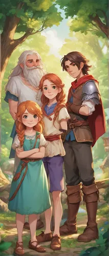 Create a heartwarming family drama centered around three siblings.,birch family,dwarves,dwarfs,herring family,children's fairy tale,the dawn family,rose family,mulberry family,arrowroot family,fairyta