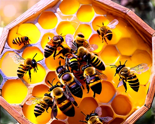 honeybees,honey bees,beekeeping,apiculture,bees,beekeepers,bee colony,bee farm,apiary,bee hive,hive,bee colonies,beehives,beekeeper plant,beeswax,honeycomb structure,building honeycomb,bee house,honey bee home,honeypots,Conceptual Art,Oil color,Oil Color 22