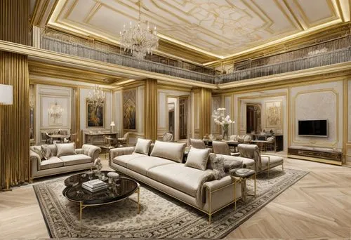 Living room with windows,luxury home interior,gold stucco frame,family room,luxury property,great room,ornate room,luxurious,living room,livingroom,interior design,sitting room,luxury real estate,inte