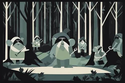 holy forest,cartoon forest,druids,the forest,donkey penguins,the forests,penguin parade,forest animals,the nun,haunted forest,nativity,nuns,the woods,forest,monks,game illustration,emperor penguins,in the forest,the night of kupala,forest workers,Art,Artistic Painting,Artistic Painting 44