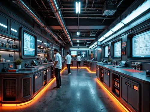 spaceship interior,ufo interior,neon coffee,arktika,nostromo,neon human resources,laboratories,chemical laboratory,laboratory,sci - fi,scifi,sector,cinema 4d,spaceship space,retro diner,biolab,alchemax,sci fi,3d render,enernoc