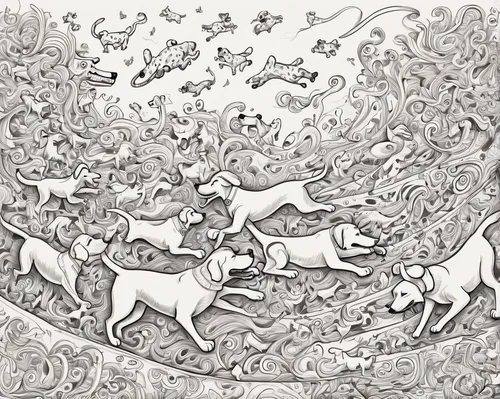 unicorn art,unicorn background,horse herd,constellation unicorn,unicorns,herd of goats,horses,sleigh ride,sleigh with reindeer,white horses,cow herd,wild horses,two-horses,animal migration,animal line art,cave of altamira,equines,coloring page,equine,line art animals,Illustration,Black and White,Black and White 05