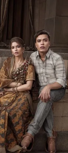 young couple,vintage man and woman,man and wife,digital compositing,villagers,rome 2,image manipulation,two people,antique background,3d albhabet,gypsies,image editing,american gothic,arrowroot family,sackcloth textured,ancient people,egyptians,germanic tribes,ethnic design,portrait background,Common,Common,Fashion