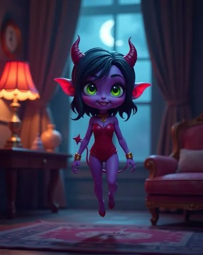 imp,devil,bedevil,christmas imp,fundora,damara