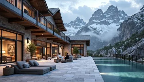 house in the mountains,house in mountains,alpine style,luxury property,amanresorts,chalet,mountain huts,chamonix,the cabin in the mountains,alpine village,luxury hotel,luxury home,snowy peaks,beautiful home,mountain range,alpine landscape,cervinia,zermatt,dreamhouse,snowy mountains