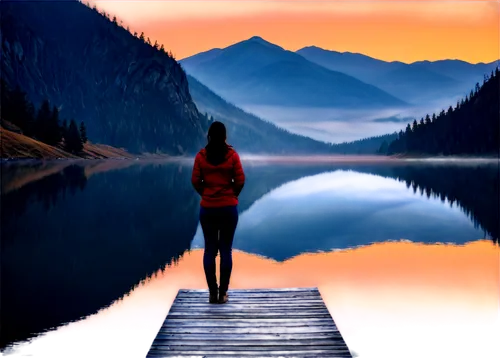 evening lake,girl walking away,stillness,lake louise,reflexed,beautiful lake,alpine lake,trillium lake,landscape background,woman walking,mountainlake,nature background,calmness,floating over lake,reflection in water,heaven lake,reflection,reflectional,reflect,toddler walking by the water,Conceptual Art,Daily,Daily 12