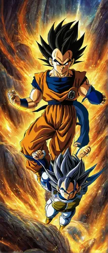 goku,son goku,vegeta,kame sennin,dragon ball,dragon ball z,dragonball,takikomi gohan,nine-tailed,dragon slayers,fire background,toori,dragon slayer,cleanup,april fools day background,sakana,iaijutsu,cg artwork,defense,super cell,Illustration,Realistic Fantasy,Realistic Fantasy 14