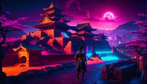 shambhala,ancient city,dalixia,halloween background,tianxia,dusk background,3d fantasy,temples,imaginasian,xidan,mulan,fantasy city,khandaq,srivatsa,baoli,jinchuan,dusk,3d background,kaixian,khwarezmid