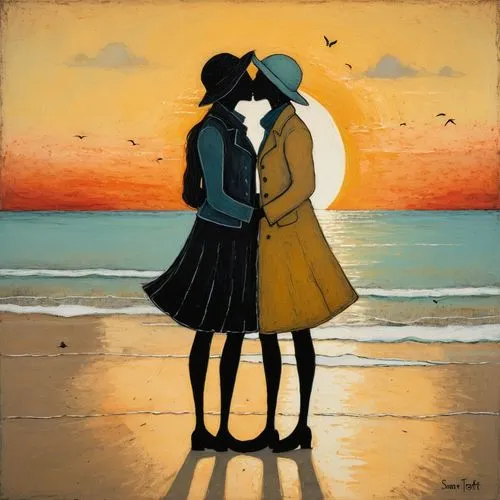 loving couple sunrise,young couple,girl kiss,amorous,two girls,sea beach-marigold,carol colman,cloves schwindl inge,lovers,vincent van gough,vintage couple silhouette,two people,promenade,olle gill,courtship,beach walk,romantic portrait,love in air,couple in love,as a couple,Art,Artistic Painting,Artistic Painting 49