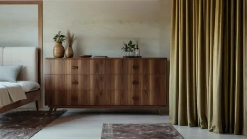 headboards,headboard,bamboo curtain,mahdavi,guestroom,credenza