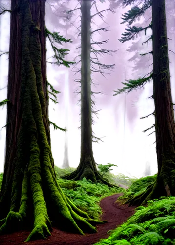 spruce forest,fir forest,elven forest,coniferous forest,foggy forest,mirkwood,fromme,sempervirens,cartoon forest,forests,northwest forest,swampy landscape,forest moss,forestland,forest background,cartoon video game background,spruce trees,forested,cypresses,endor,Illustration,Japanese style,Japanese Style 21